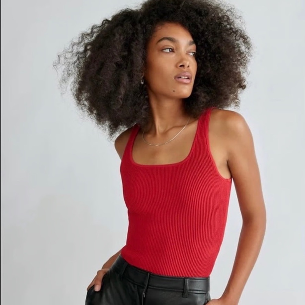 Babaton Sculpt Knit Square Neck top
